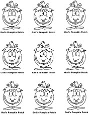 God's Pumpkin Patch Printable Stickers Magnets Cupcake Toppers